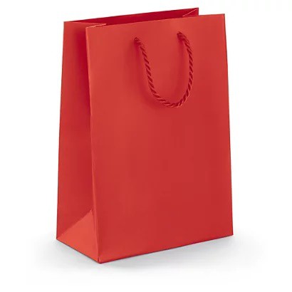 Dárková taška červená 32x25cm | Obalový materiál - Sáčky, tašky, střívka